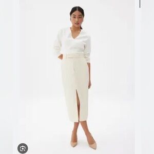 Love bonito pencil midi skirt Ivory